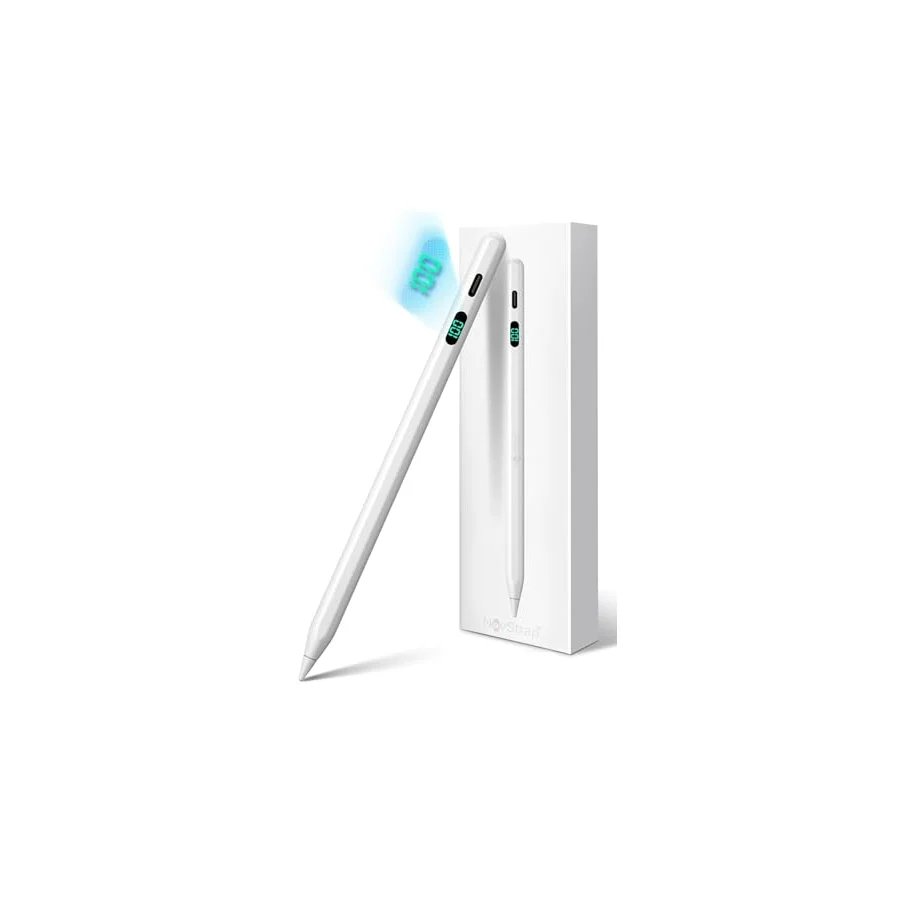 NovStrap Apple iPad Pro 11 2/3/4 Nesil ile Uyumlu Dokunmatik Tablet Kalemi Pencil DZ915 Şarj Ekranlı Avuç İçi Reddi Stylus