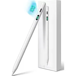 NovStrap Apple iPad Pro 11 2/3/4 Nesil ile Uyumlu Dokunmatik Tablet Kalemi Pencil DZ915 Şarj Ekranlı Avuç İçi Reddi Stylus