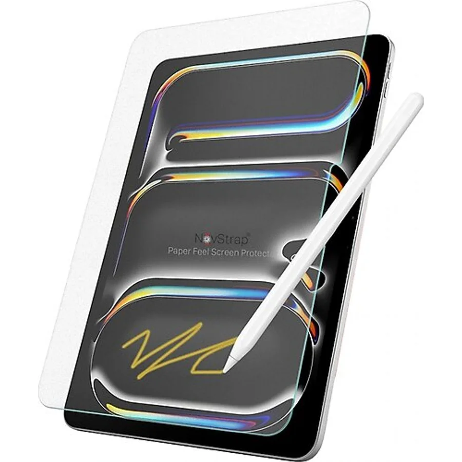 NovStrap Apple iPad Pro 13 inç 5. Nesil M4 2024 ile Uyumlu Paper Like Ekran Koruyucu Kağıt Hissi Mat