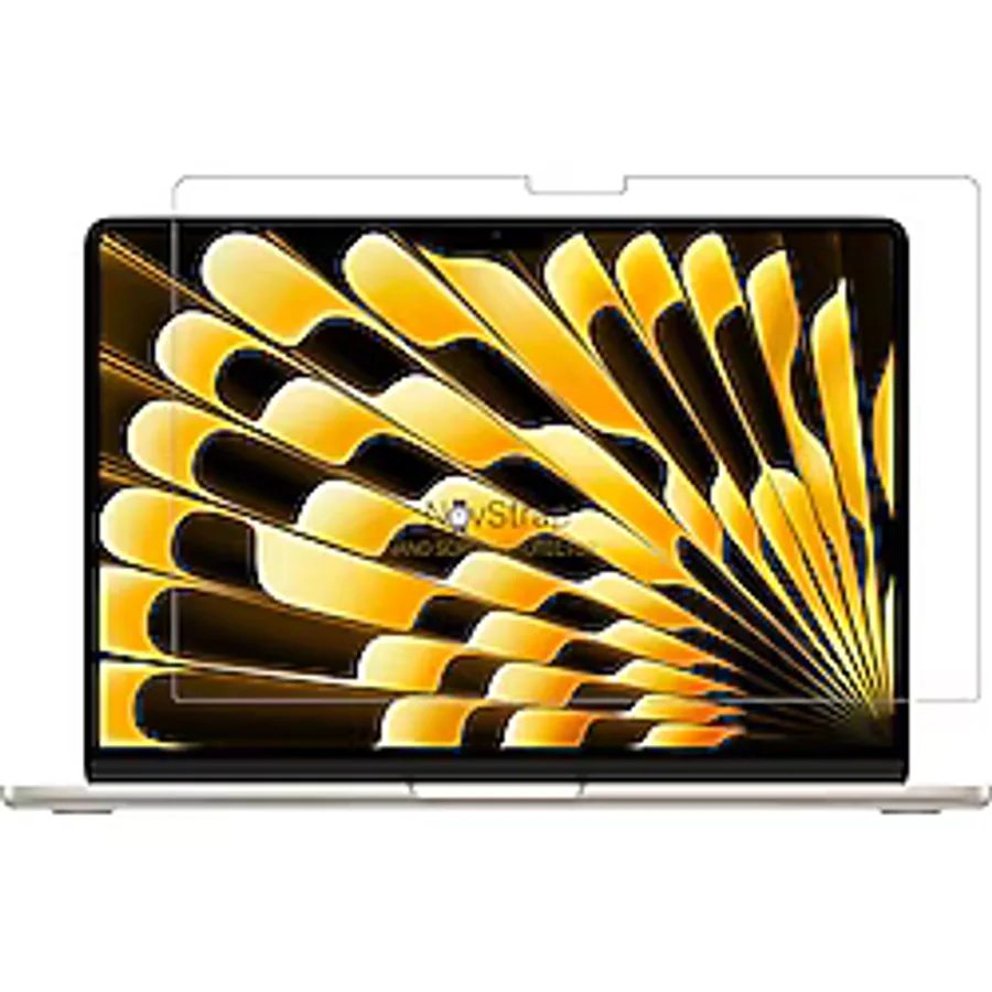 NovStrap Apple Macbook Air M3 Çip 2024 13.6 inç A3113 ile Uyumlu Ekran Koruyucu Parlak Nano Film