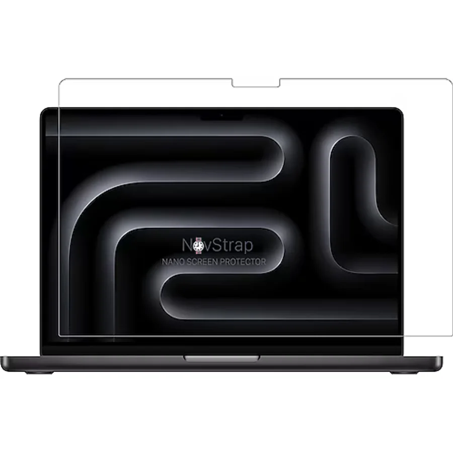 NovStrap Apple MacBook Pro 14 inç M5 Çip A3434 ile Uyumlu Ekran Koruyucu Parlak Nano Film