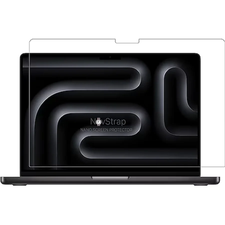 NovStrap Apple Macbook Pro 16 inç M4/Pro/Max A3186 A3403 ile Uyumlu Ekran Koruyucu Parlak Nano Film