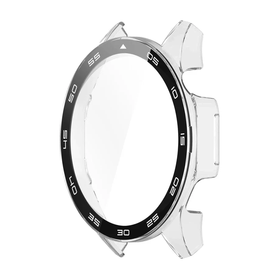 NovStrap Huawei Watch GT4 46mm ile Uyumlu Ekran Koruyucu Temperli Cam Kasa Koruyucu Sayısal Kadranlı