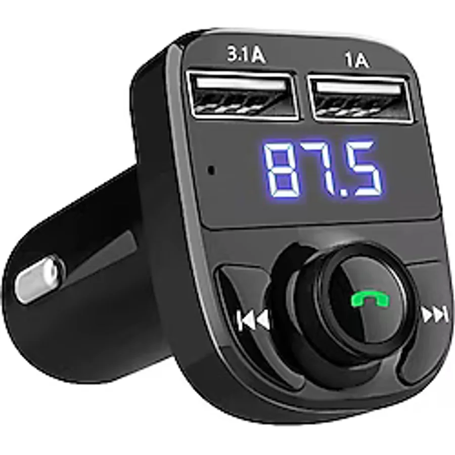 NOYİSKA Tüm Cep Telefonlarla Uyumlu Universal Fm Transmitter Bluetooth Radyo Araç Kiti Çakmaklık Şarj Soketi