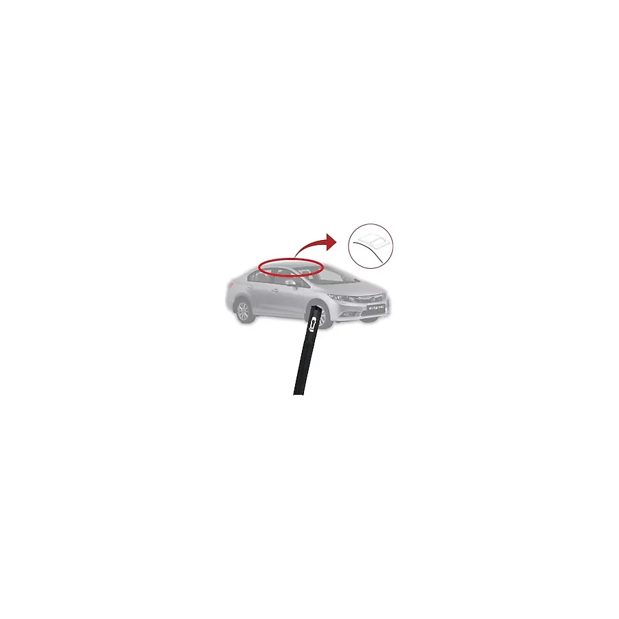 Npe Honda Civic 2007-2011 Fd6 Tavan Oluk Çıtası Sağ Yolcu Tarafı