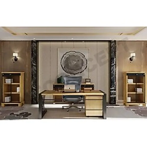NTCollection Doğal Ahşap Ofis Ve Çalışma Odası Takımı - 220'lık Takım