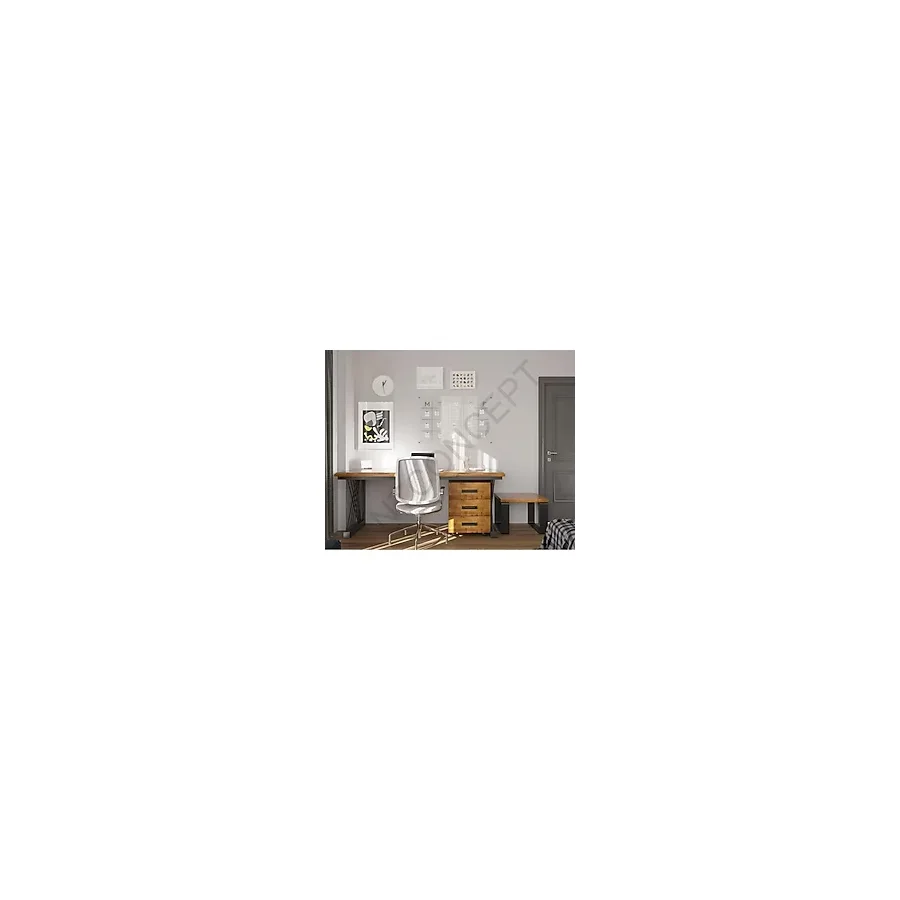 NTCollection Lavie Üçlü Ofis ve Çalışma Odası Takımı ( 140 cm'lik Takım )