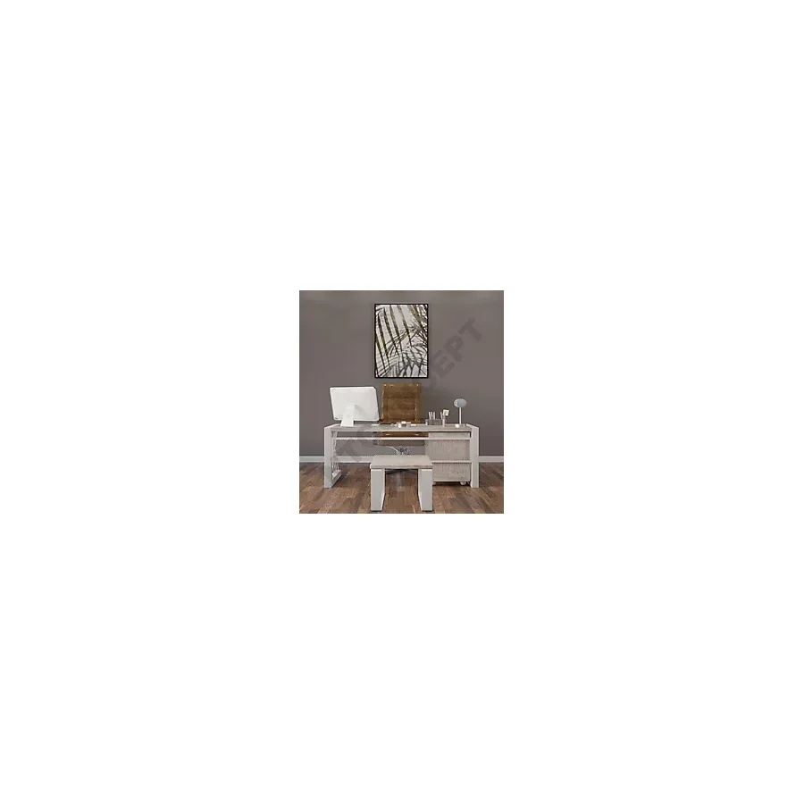 Ntconcept Pex Doğal Ahşap Üçlü Ofis ve Çalışma Odası Takımı - 85 x 180 cm