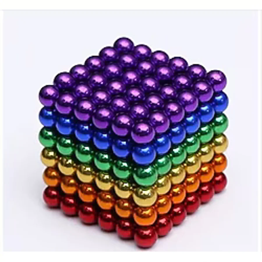 Nts Renkli Manyetik Mıknatıs Toplar 5Mm 216 Adet Neocube Neo Cube Küp Neodymium