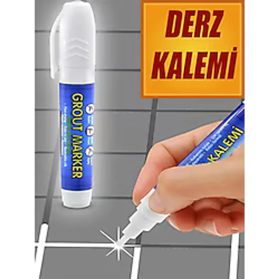 NUBLADO Mermer Fayans Derz Dolgusu Boyama Boyası Kalemi Beyaz Hızlı Kuruyan Su Bazlı Kokusuz Kalıcı Yenileme