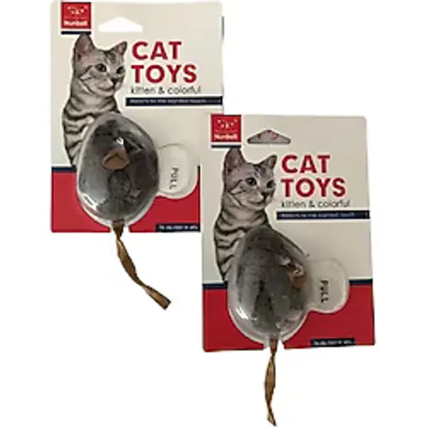 Nunbell Sesli Tüylü Fare Kedi Oyuncağı
