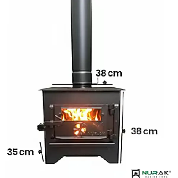 Nurak Kuzine Soba Mini Kamp Karavan Sobası - Çadır Sobası