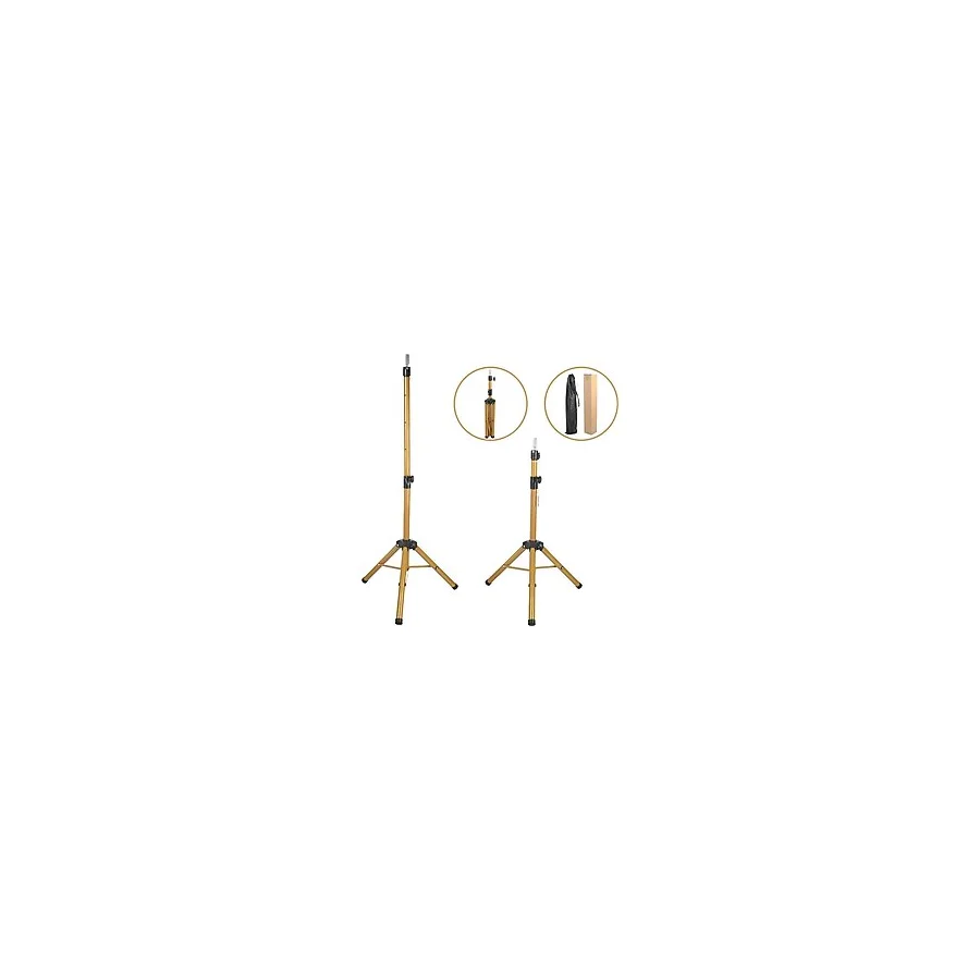 Nurdan Trend Peruk Kuaför Eğitim Mankeni İçin Metal Tripod - Simli Gold + Taşıma Çantası