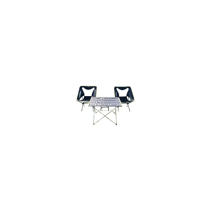 Nurgaz NG-N034 Ultralight 74x55 cm 2 Kişilik Alüminyum Kamp Masa Sandalye Takımı