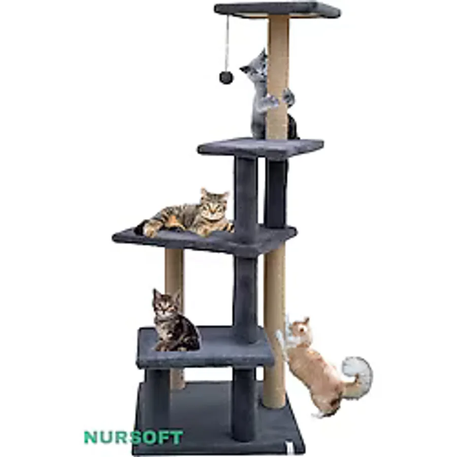 Nursoft Premium Tırmalama Tahtası Çok Katlı Uzun Boy Büyük Boy Kedi Koltuk Tırmalama Koruyucu