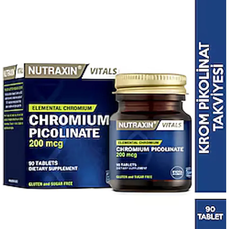 Nutraxin Chromium Picolinate 200 mcg 90 Kapsül