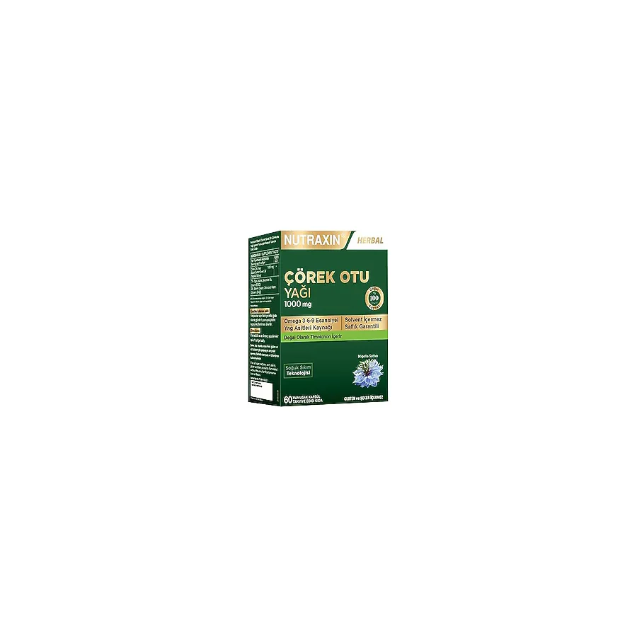 Nutraxin Çörek Otu Yağı 1000 mg 60 Kapsül