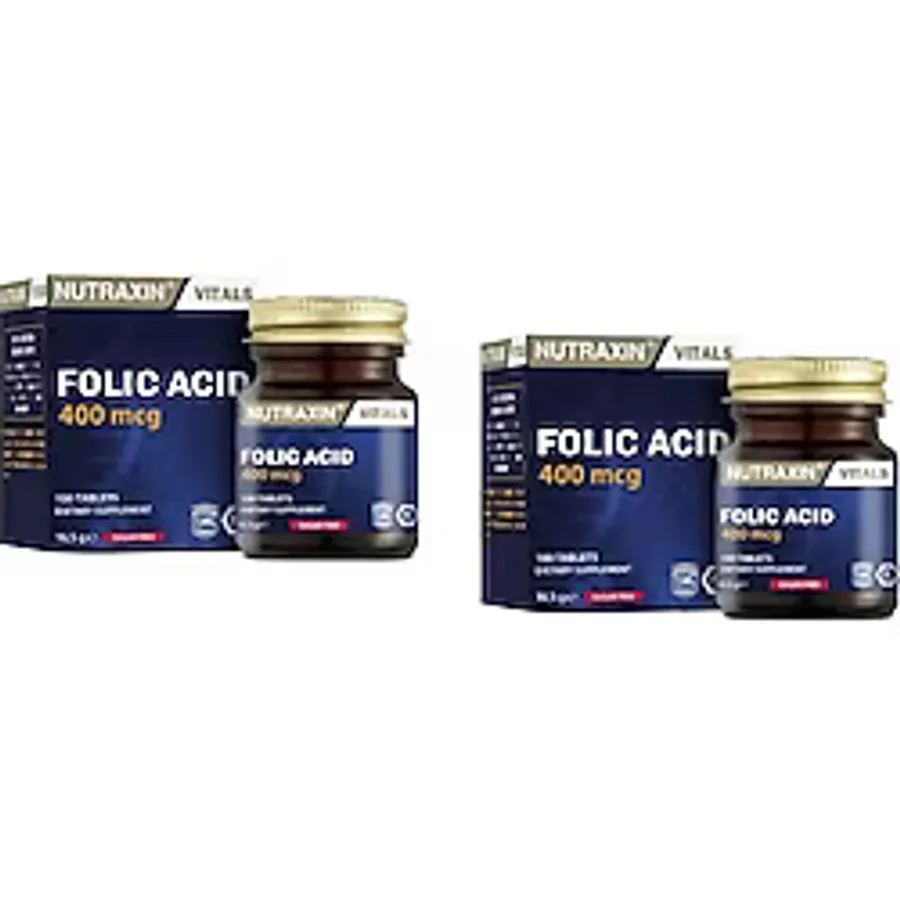 Nutraxin Folic Acid 400 Mcg 100 Tablet 2 Adet