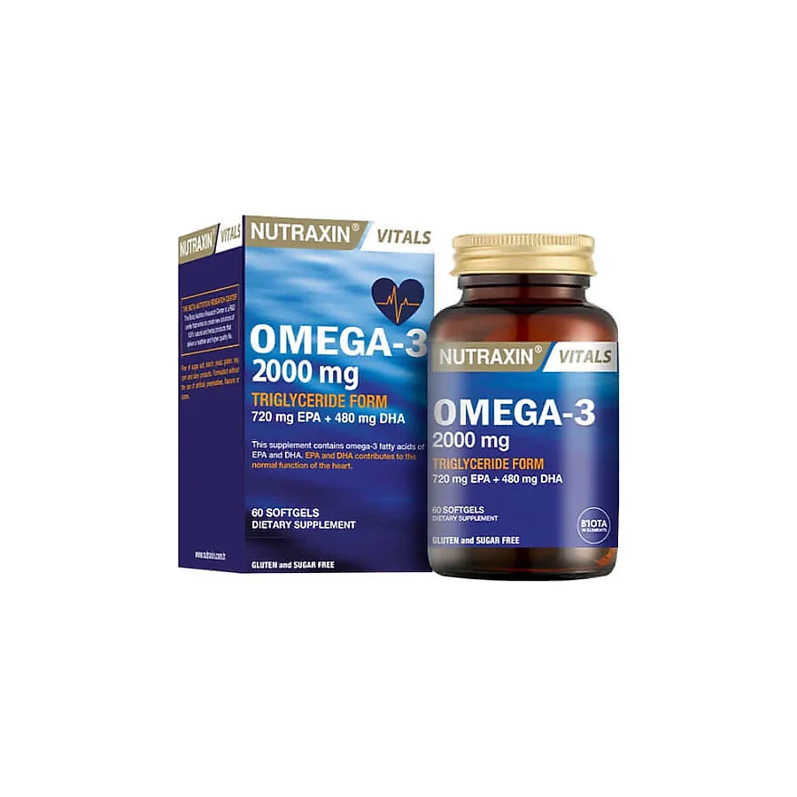 Nutraxin Omega 3 Balık Yağı 2000 mg 60 Kapsül