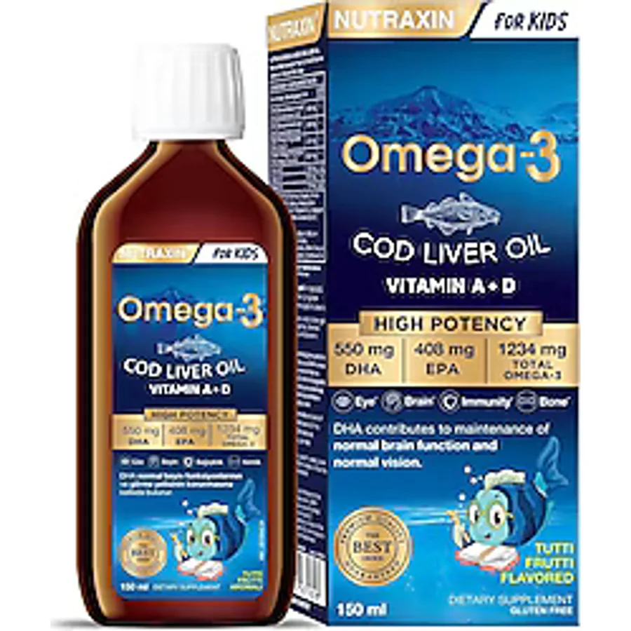 Nutraxin Omega 3 For Kids Balık Yağı 150 ml Şurup