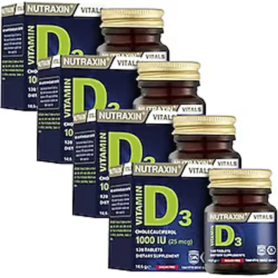 Nutraxin Vitamin D3 1000 IU 120 Tablet 4'lü