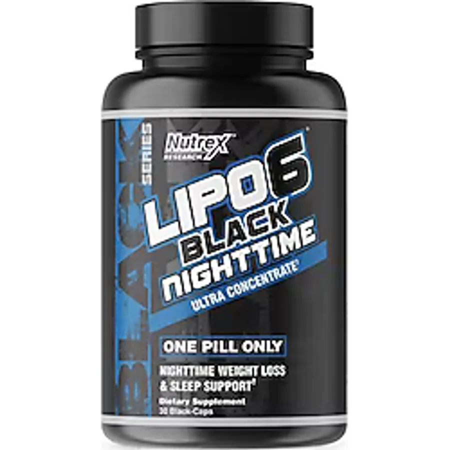 Nutrex Lipo-6 Black Nighttime Ultra Concentrate 30 Capsules Usa Version