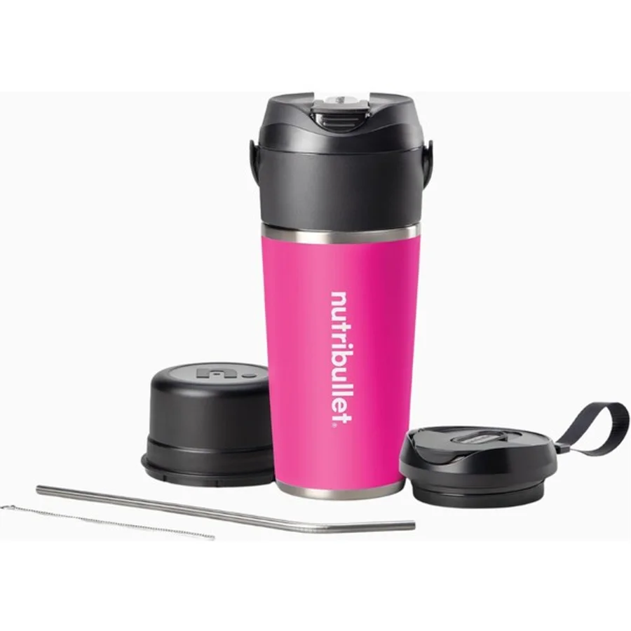 Nutribullet Flip Smoothie Maker To Go 2'si 1 Arada Mini Blender - Pembe