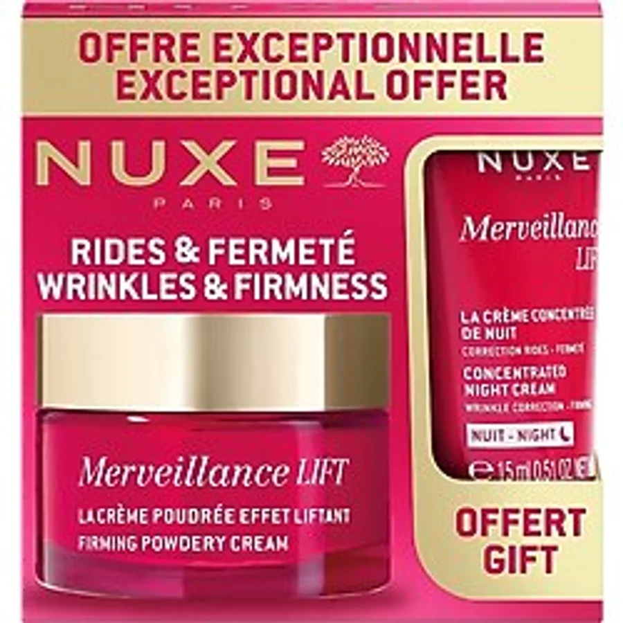 Nuxe Merveillance Lift Firming Powdery Cream 50 Ml + Night Cream 15 Ml Hediye