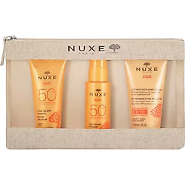 Nuxe Sun Güneş Koruyucu Yüz Kremi SPF50 30 ML + Güneş Sonrası Bakım Kremi 50 ML + Koruyucu Yüz ve Vücut Sütü SPF50 50 ML