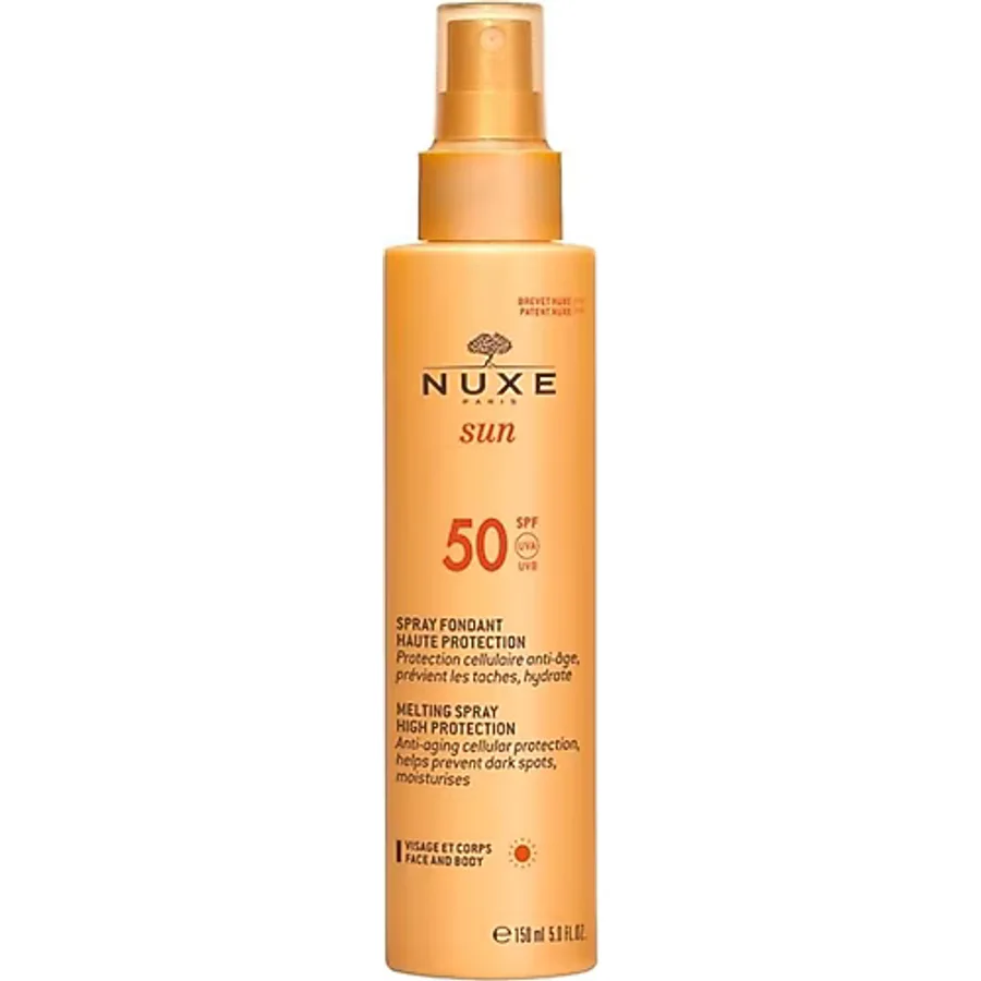 Nuxe Sun Spray Fondant Güneş Koruyucu Yüz ve Vücut Sütü Spf 50 150 ml