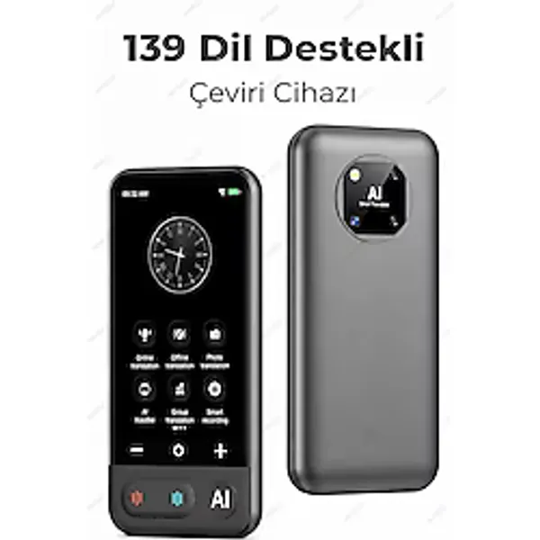 Nvg AI Akıllı Sesli Tercüman Cihazı Fotoğraftan Çeviri Anlık Dil Çevirisi 139 Dil Destekli Çevrimdışı ve Online Çeviri