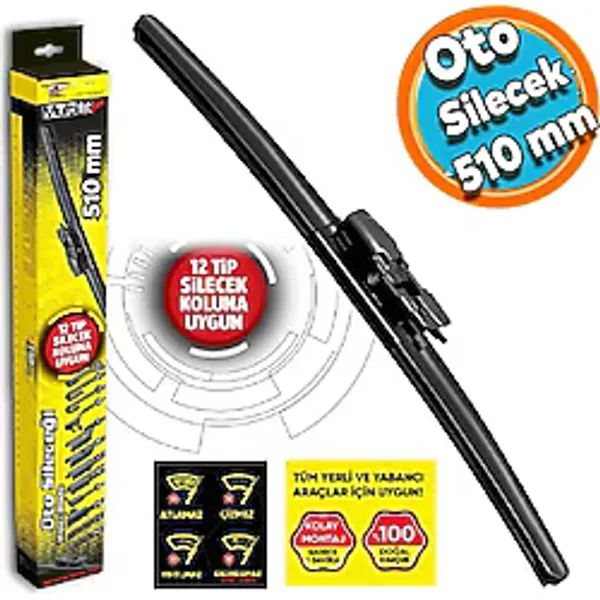NZB Araba Araç Otomobil Oto Ön Cam Arka Cam Silecek Muz Sileceği 510 mm 39687