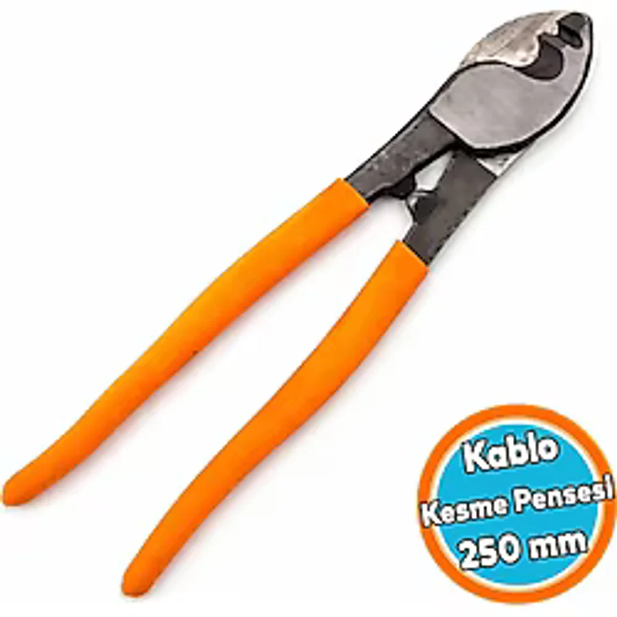 Nzb Profesyonel Kablo Halat Kesici Pense 250 mm Çelik Tel Kesme Makası Sanayi Tipi Güçlü Kesim Aleti - Renkli