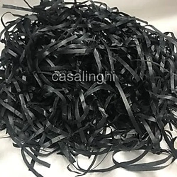 Nzm Store Siyah Kırpık Pelür Kağıt Kırpıntısı 50 Gram - Hediye Kutusu Dolgu Malzemesi, Kargo Koruma ve Ambalaj Süsleme Kağıdı