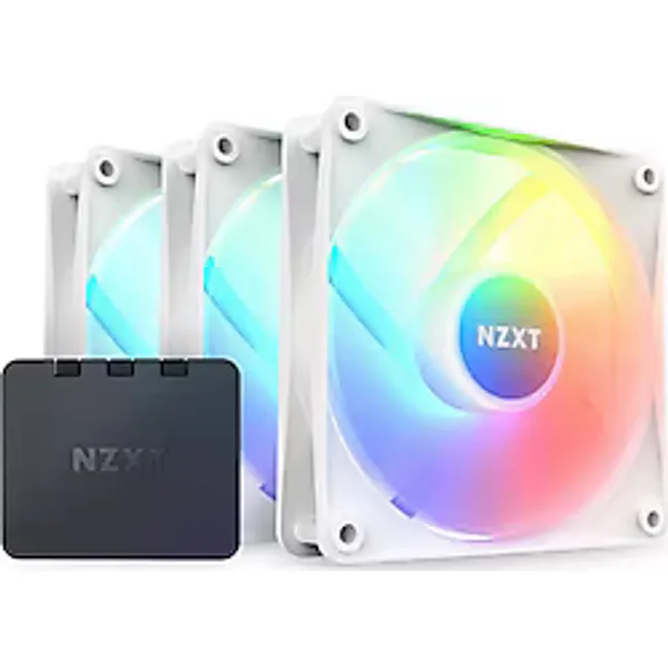 NZXT F120 RGB RF-R12TF-W1 Beyaz 12 cm 3'lü Kasa Fanı