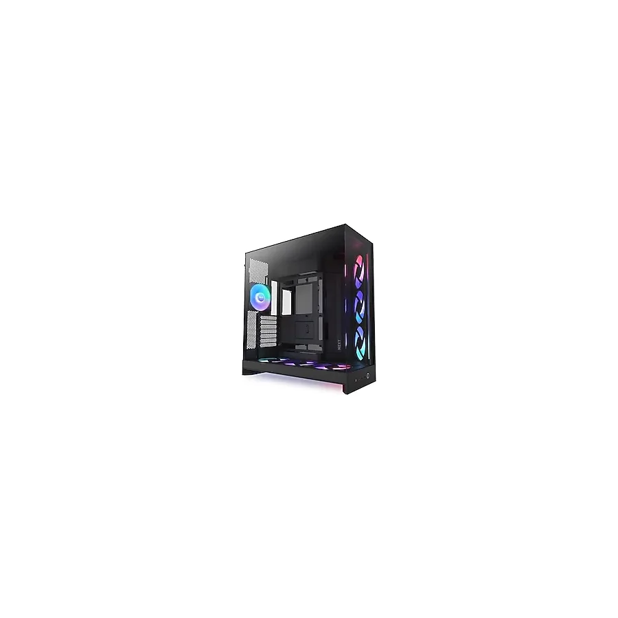 Nzxt H9 Flow Rgb+ 2025 Cm-H92fb-P1 Dual-Chamber 7 Rgb Fanlı Atx Siyah Bilgisayar Kasası