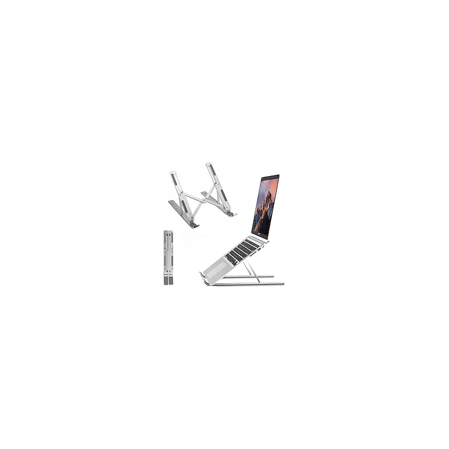 OBEV Taşınabilir Laptop Stant Bilgisayar Stant Notebook Stant Tüm Laptoplarla Uyumlu Bilgisayar Standı Taşınabilir Metal Kaymaz Stant Dizüstü Bilgisayar Stantları Stantı