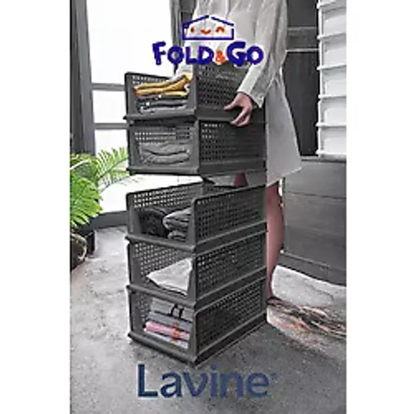 obido Lavine x3 Adetx Kayar Raf Dolap Içi Kıyafet Ve Ev Aksesuarı Düzenleyici "antrasit"