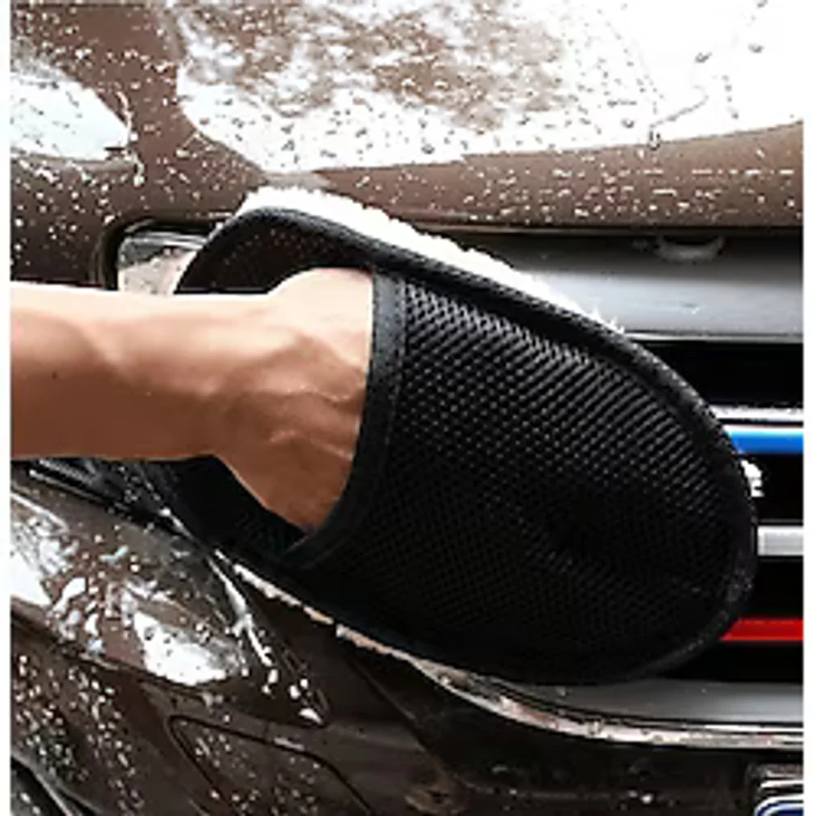 obrigado Premium Oto Yıkama Ve Cila Eldiveni Yünlü Hassas Eldiven Mikrofiber Car wash yumuşak