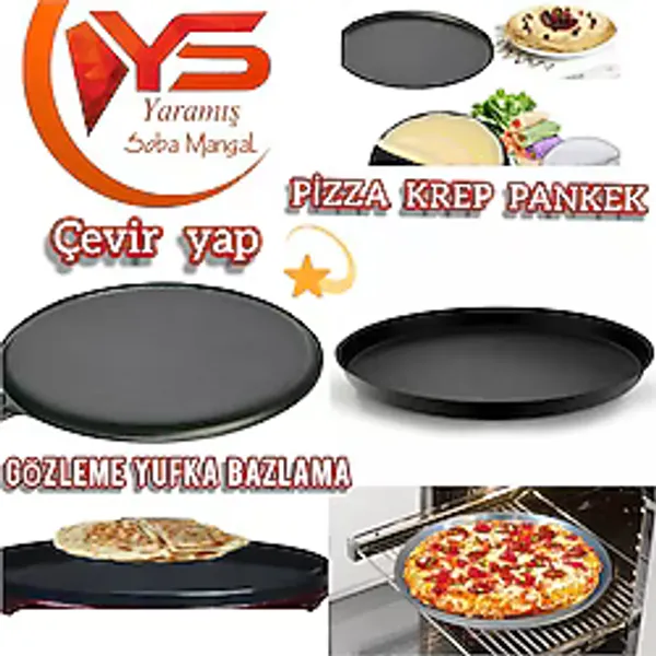 Ocak Üstü Gözleme Yufka Bazlama Saçı Ters Krep Pankek Pizza Saçı