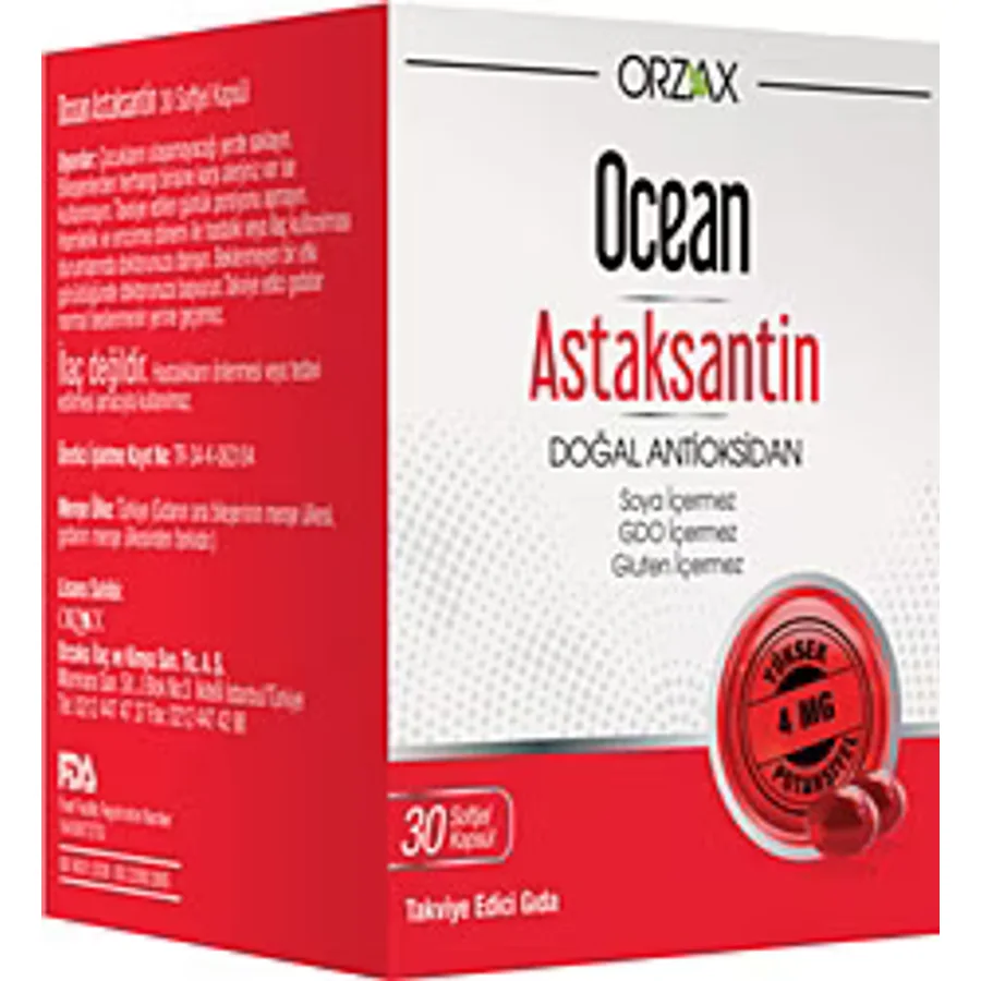 Ocean Astaksantin 30 Kapsül