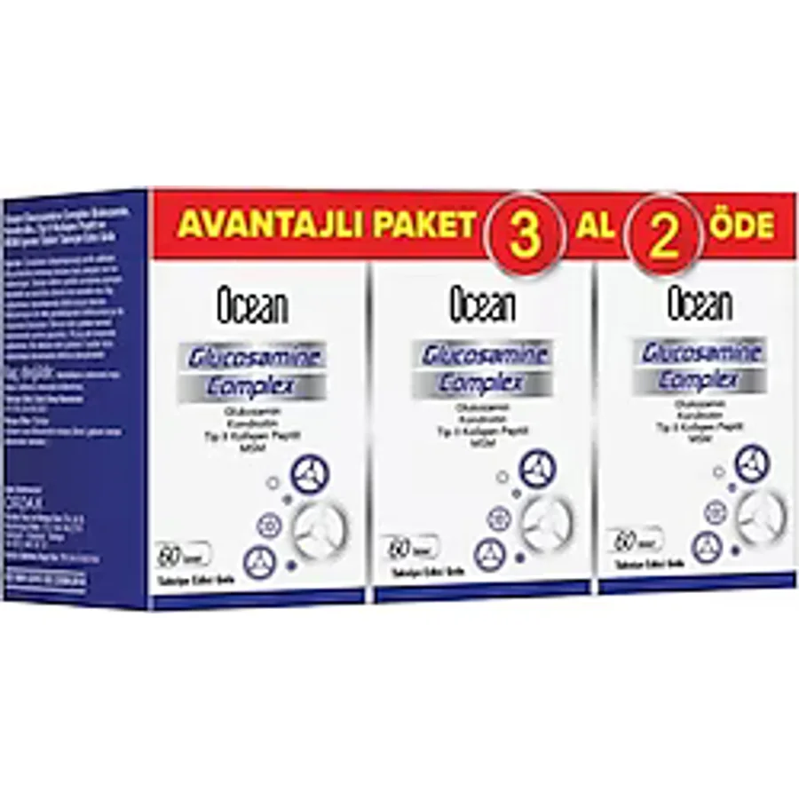 Ocean Glukozamin Kompleks 60 Tablet 3'lü