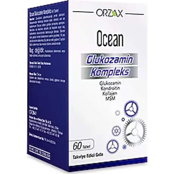 Ocean Glukozamin Kompleks Msm Tablet 60'lı Takviye Edici Gıda Kaliteli Ürün