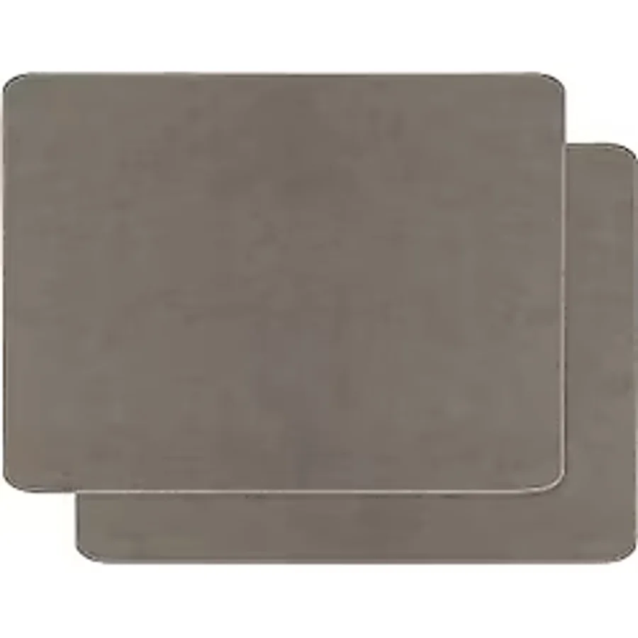Ocean Home Textile 2'li Gri Renk Deri Amerikan Servis 40 x 30 cm