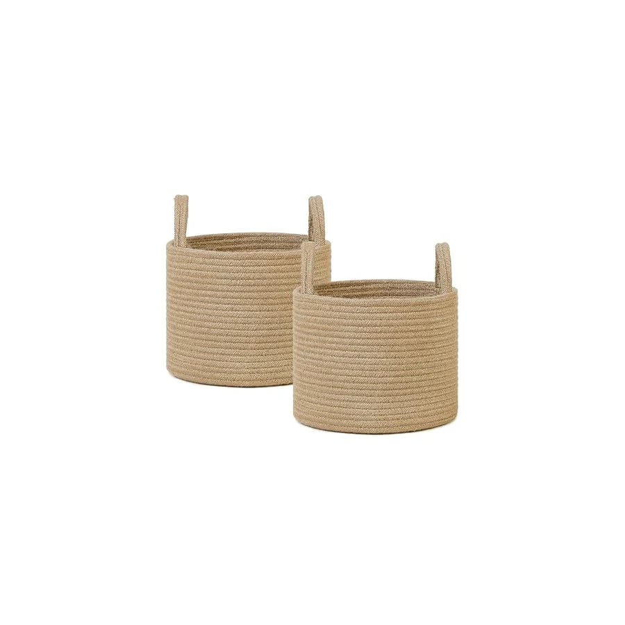 Ocean Home Textile 2'li Jüt Halat Sepet Set 26 X 22 Cm