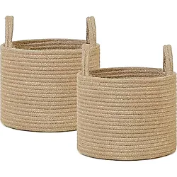 Ocean Home Textile 2'li Jüt Halat Sepet Set 26 X 22 Cm