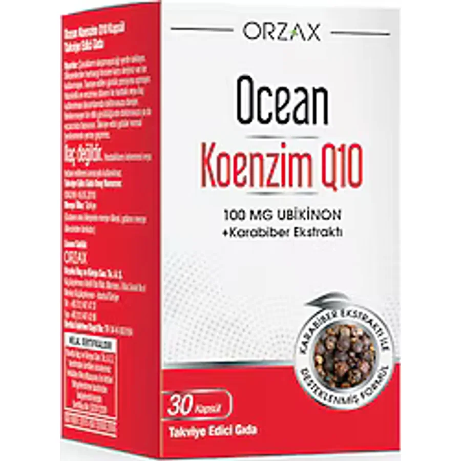 Ocean Koenzim Q10 100 mg 30 Kapsül