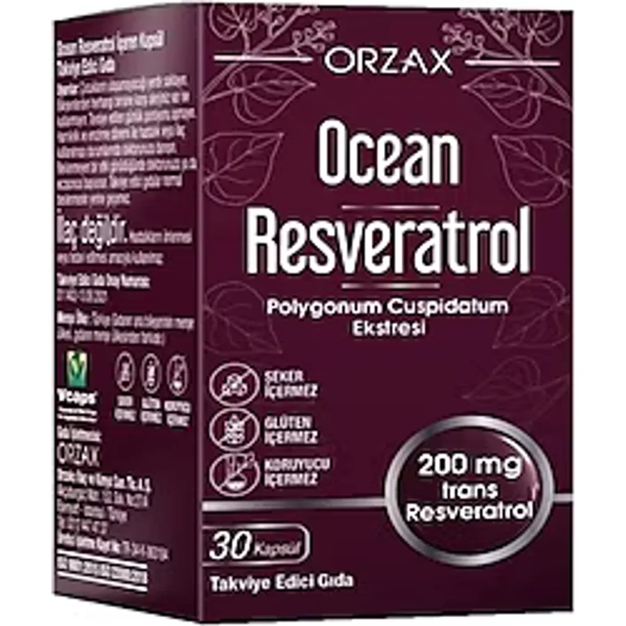 Ocean Resveratrol 200 mg 30 Kapsül