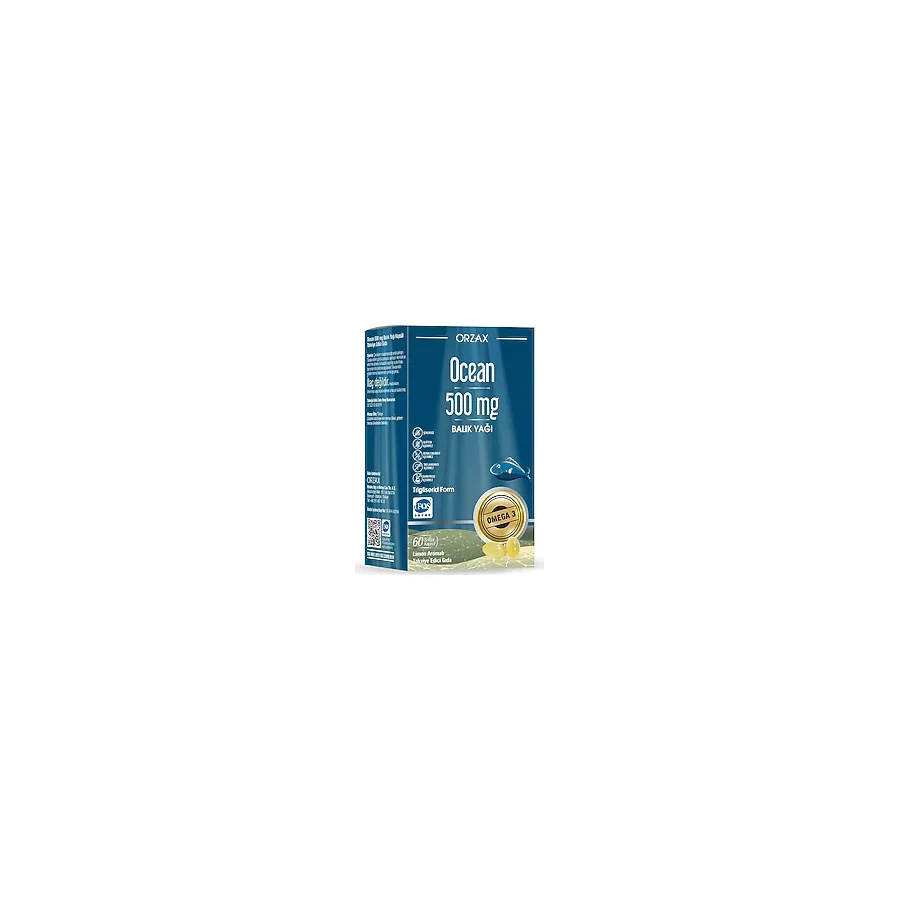 Ocean Saf Balık Yağı 500 mg 60 Kapsül