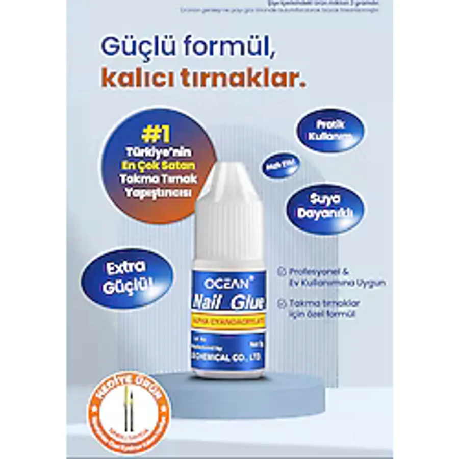 Ocean Takma Tırnak Yapıştırıcı Tips Yapıştırıcı Hızlı Yapıştırıcı Nail Glue 3 gr